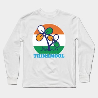 Trinamool Congress Party Logo Mamata West Bengal Politics Long Sleeve T-Shirt